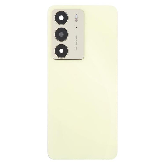 For Realme C75 4G Original Back Cover with Camera Lens Cover(Yellow) - Back Cover by buy2fix | Online Shopping UK | buy2fix