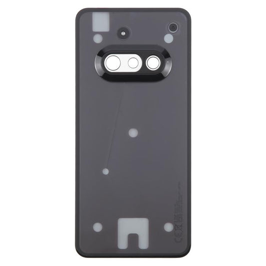 For Nothing Phone 3a A059 Glass Battery Back Cover with Camera Frame(Black) - For Nothing by buy2fix | Online Shopping UK | buy2fix