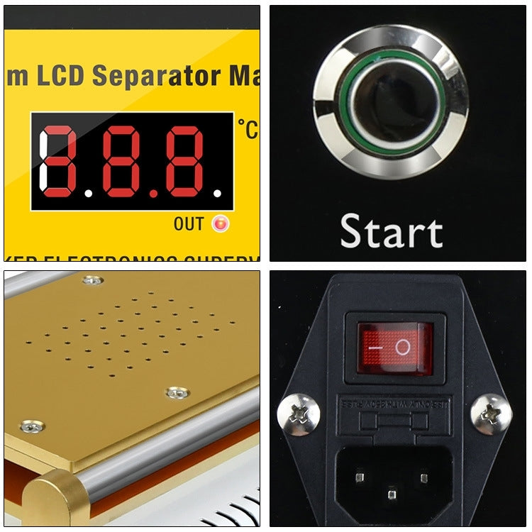 BAKU BK-948D 500W Vacuum Anti-static LCD Touch Panel Separator Machine, AC 110V US Plug by BAKU