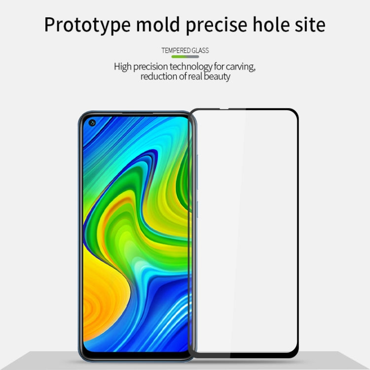 For Xiaomi RedMi 10X PINWUYO 9H 2.5D Full Screen Tempered Glass Film(Black) - by PINWUYO | Online Shopping UK | buy2fix
