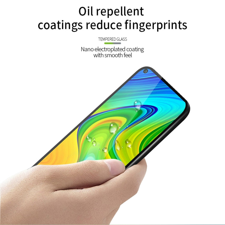 For Xiaomi RedMi 10X PINWUYO 9H 2.5D Full Screen Tempered Glass Film(Black) - by PINWUYO | Online Shopping UK | buy2fix