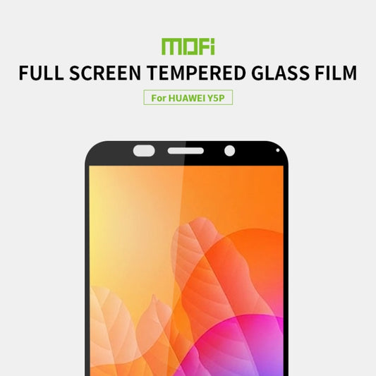 For Huawei Y5P/Y5 Prime MOFI 9H 2.5D Full Screen Tempered Glass Film(Black) by MOFI