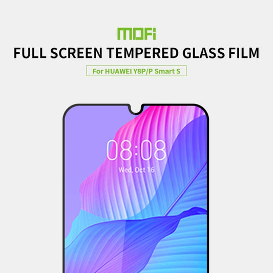 For Huawei Y8P / P smart S MOFI 9H 2.5D Full Screen Tempered Glass Film(Black) by MOFI