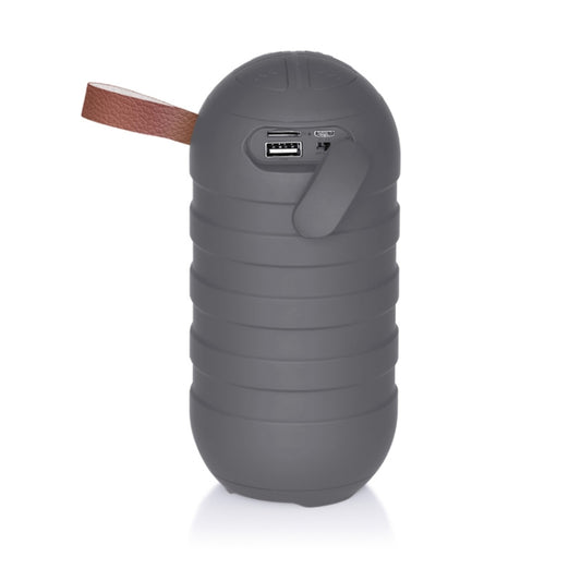 NewRixing NR-106 Mini Portable Stereo Bluetooth Speaker, Support Hands-free Calling & TF Card Slot & FM(Gray) - Desktop Speaker by NewRixing | Online Shopping UK | buy2fix