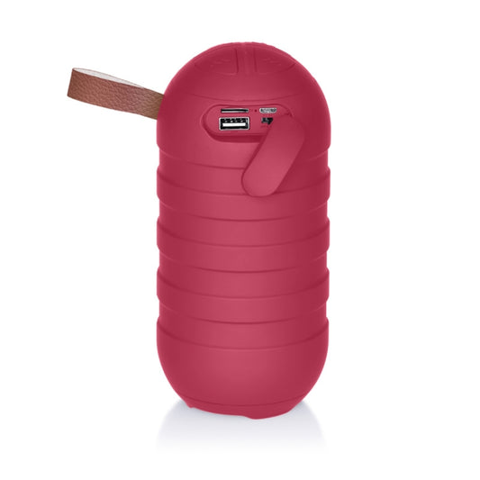 NewRixing NR-106 Mini Portable Stereo Bluetooth Speaker, Support Hands-free Calling & TF Card Slot & FM(Red) - Desktop Speaker by NewRixing | Online Shopping UK | buy2fix