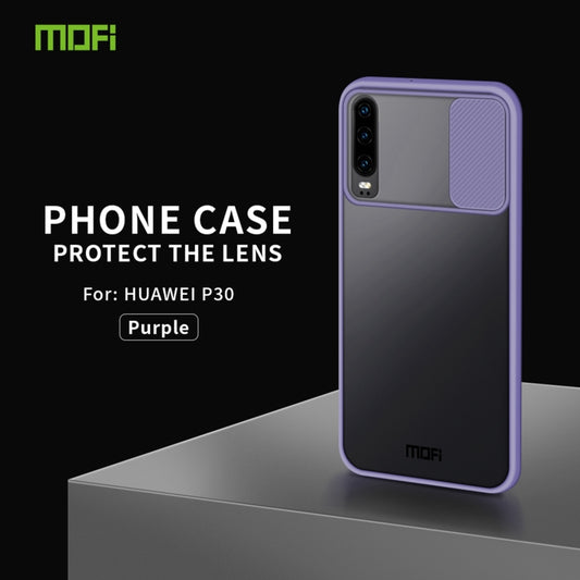 For Huawei P30 MOFI Xing Dun Series PC + TPU Anti-peep Waterproof And Anti-drop All-inclusive Protective Shell, Translucent Frosted(Purple) by MOFI
