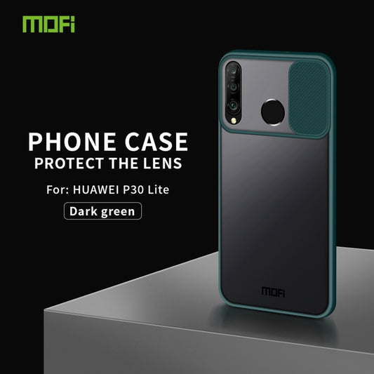 For Huawei P30 lite MOFI Xing Dun Series PC + TPU Anti-peep Waterproof And Anti-drop All-inclusive Protective Shell, Translucent Frosted(Green) by MOFI