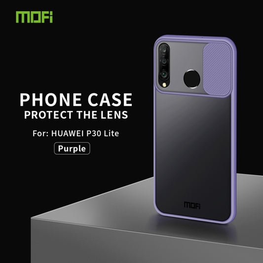 For Huawei P30 lite MOFI Xing Dun Series PC + TPU Anti-peep Waterproof And Anti-drop All-inclusive Protective Shell, Translucent Frosted(Purple) by MOFI