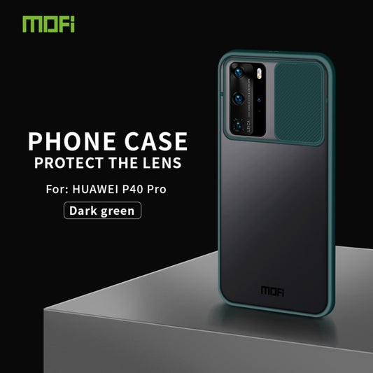 For Huawei P40 Pro MOFI Xing Dun Series PC + TPU Anti-peep Waterproof And Anti-drop All-inclusive Protective Shell, Translucent Frosted(Green) by MOFI
