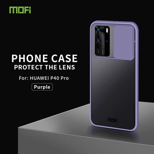 For Huawei P40 Pro MOFI Xing Dun Series PC + TPU Anti-peep Waterproof And Anti-drop All-inclusive Protective Shell, Translucent Frosted(Purple) by MOFI