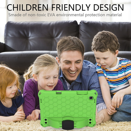 For Samsung Galaxy Tab S6 Lite P610 Honeycomb EVA + PC Shockproof Case with Strap(Green+Black) - Tab S6 Lite P610 / P615 by buy2fix | Online Shopping UK | buy2fix