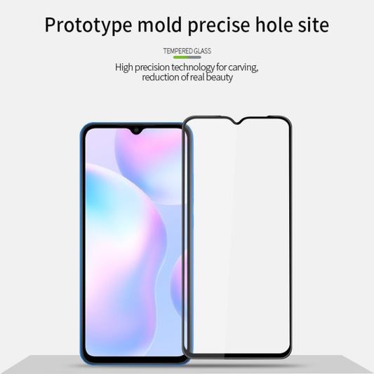 For Xiaomi Redmi 9A / 9C MOFI 9H 3D Explosion-proof Curved Screen Tempered Glass Film(Black) by MOFI