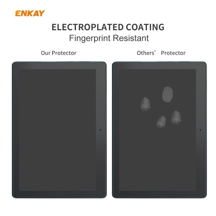 For Lenovo Smart Tab M10 10.1 ENKAY Hat-Prince 0.33mm 9H Surface Hardness 2.5D Explosion-proof Tempered Glass Screen Protector - Others by ENKAY | Online Shopping UK | buy2fix