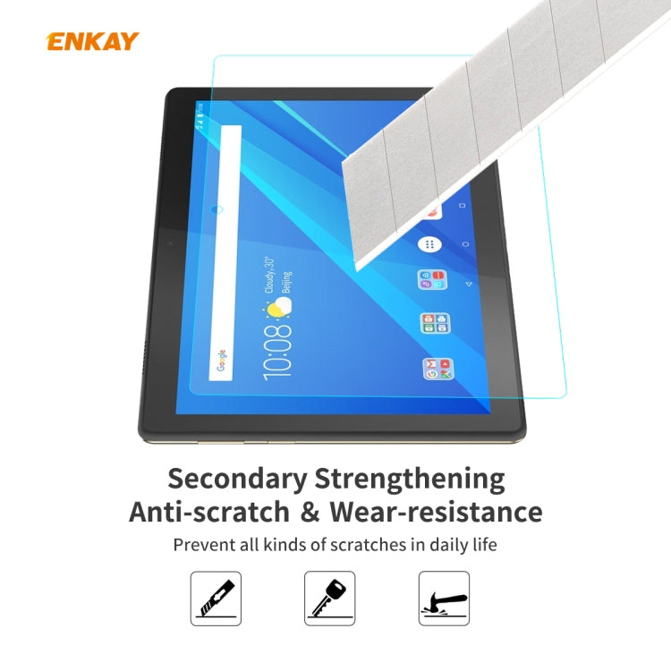 For Lenovo Smart Tab M10 10.1 ENKAY Hat-Prince 0.33mm 9H Surface Hardness 2.5D Explosion-proof Tempered Glass Screen Protector - Others by ENKAY | Online Shopping UK | buy2fix