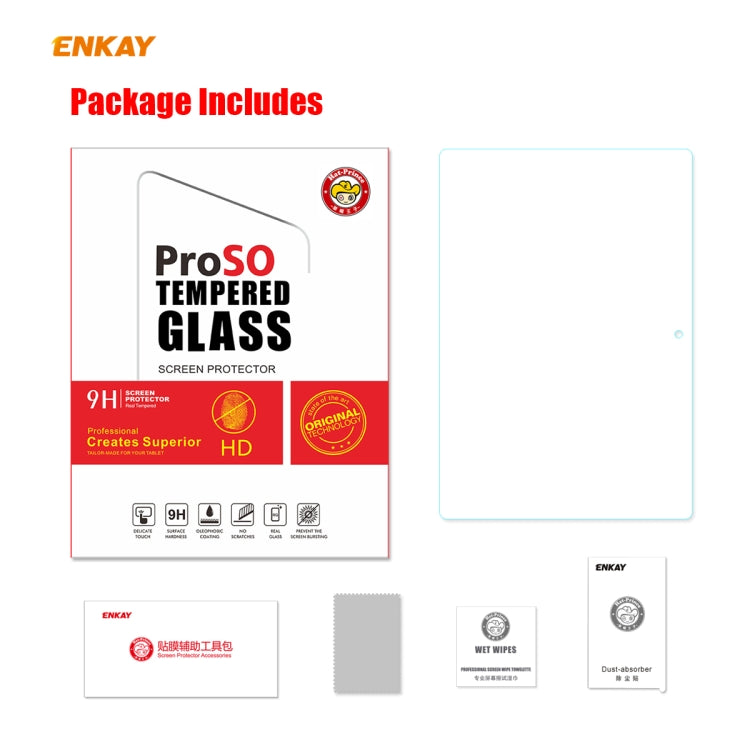 For Lenovo Smart Tab M10 10.1 ENKAY Hat-Prince 0.33mm 9H Surface Hardness 2.5D Explosion-proof Tempered Glass Screen Protector - Others by ENKAY | Online Shopping UK | buy2fix