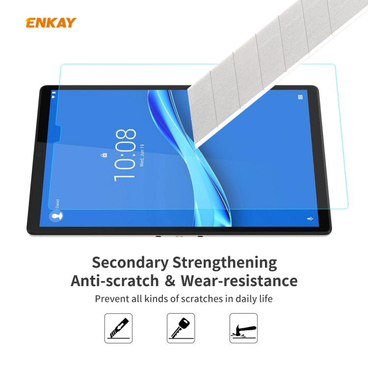 For Lenovo M10 Plus 10.3 2 PCS ENKAY Hat-Prince 0.33mm 9H Surface Hardness 2.5D Explosion-proof Tempered Glass Screen Protector - Others by ENKAY | Online Shopping UK | buy2fix