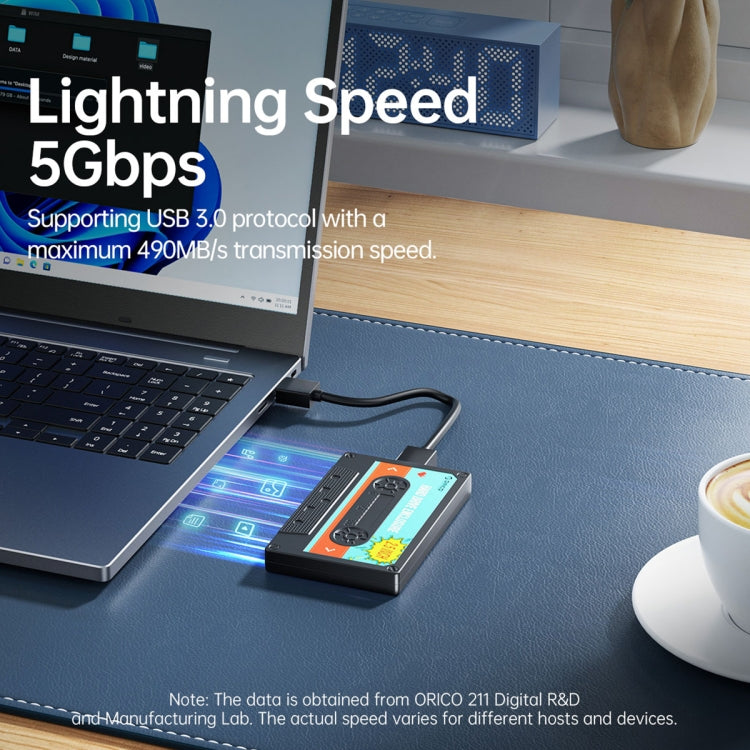 ORICO 2580U3 2.5 inch USB 3.0 SATA Hard Drive Enclosure Classic Mobile Hard Disk Box - HDD Enclosure by ORICO | Online Shopping UK | buy2fix