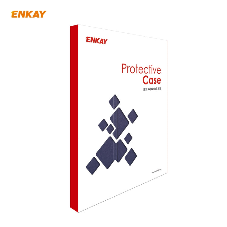 ENKAY ENK-8009 For Samsung Galaxy Tab A7 10.4 T500 / T505 2020 / 2022 PU Leather + Plastic Smart Case with Three-folding Holder(Dark Blue) - Other Galaxy Tab PC by ENKAY | Online Shopping UK | buy2fix