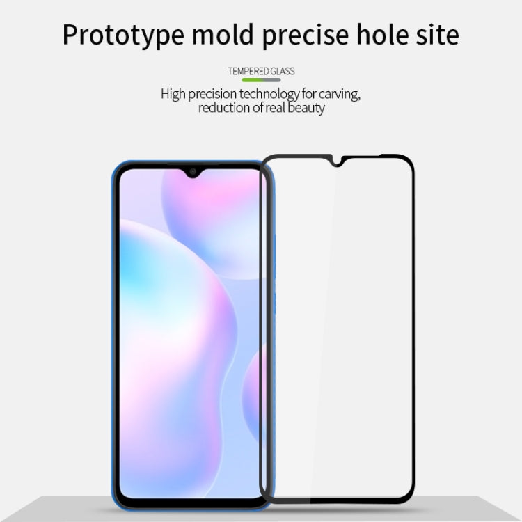 For Xiaomi Redmi 9A/9C PINWUYO 9H 2.5D Full Screen Tempered Glass Film(Black) - by PINWUYO | Online Shopping UK | buy2fix