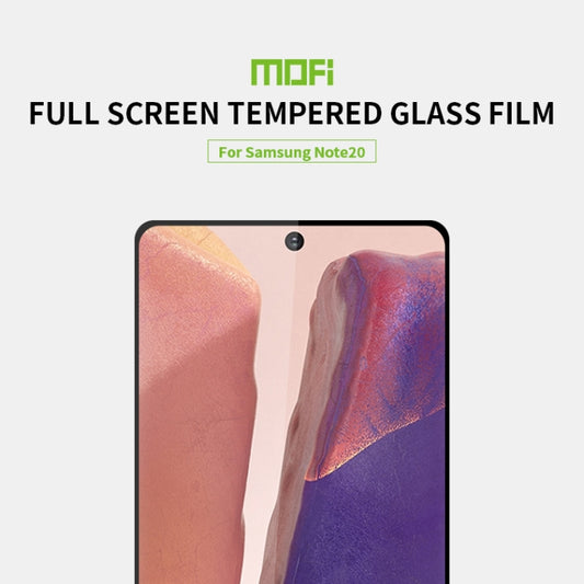 For Samsung Galaxy Note20 MOFI 9H 2.5D Full Screen Tempered Glass Film(Ultrasonic fingerprint unlock)(Black) by MOFI
