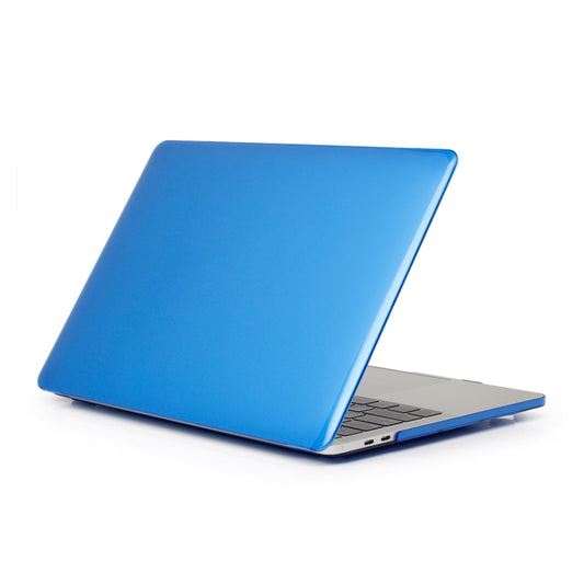 ENKAY Hat-Prince 3 in 1 For MacBook Pro 13 inch A2289 / A2251 (2020) Crystal Hard Shell Protective Case + Europe Version Ultra-thin TPU Keyboard Protector Cover + Anti-dust Plugs Set(Dark Blue) by ENKAY