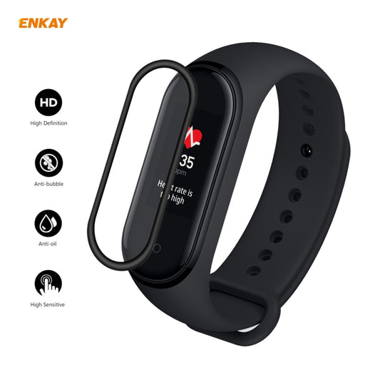 For Xiaomi Mi Band 4 2 PCS ENKAY Hat-Prince 3D Full Screen Soft PC Edge + PMMA HD Screen Protector Film by ENKAY