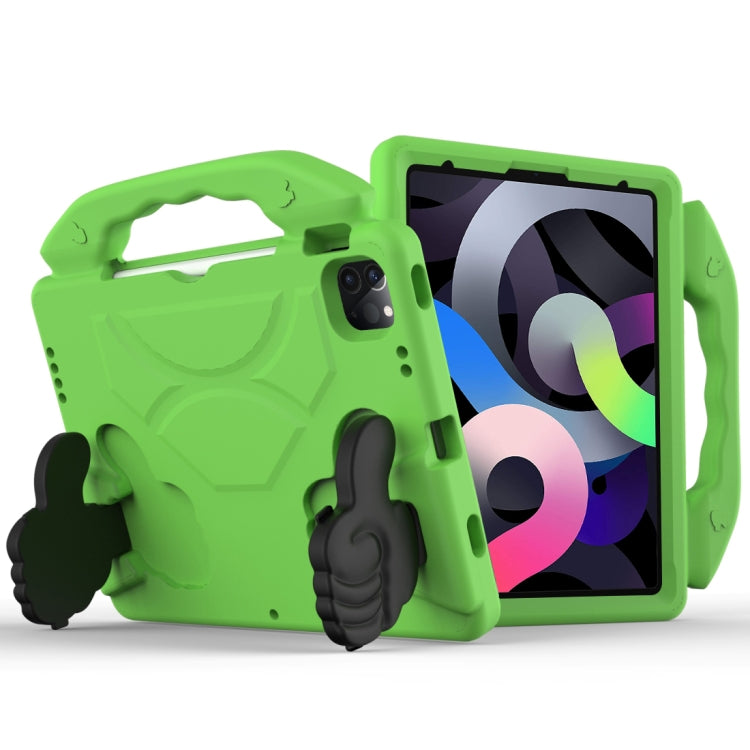 Children EVA Shockproof Tablet Case with Thumb Bracket For iPad Air 2022 / 2020 10.9(Green) - iPad Air (2022) / (2020) 10.9 Cases by buy2fix | Online Shopping UK | buy2fix