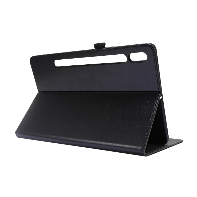 For Samsung Galaxy Tab S8 / Galaxy Tab S7 T870 2-Folding Business Horizontal Flip PU Leather Case with Card Slots & Holder(Rose Red) - Galaxy Tab S8 Cases by buy2fix | Online Shopping UK | buy2fix
