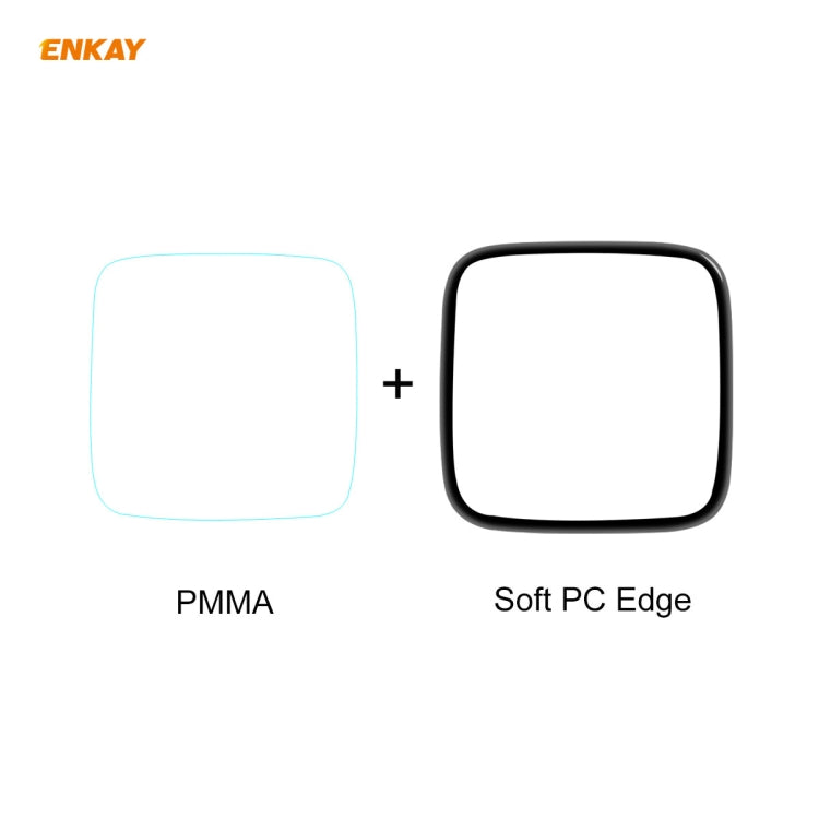 2 PCS For Fitbit Versa 3 / Fitbit Sense ENKAY Hat-Prince 3D Full Screen Soft PC Edge + PMMA HD Screen Protector Film by ENKAY