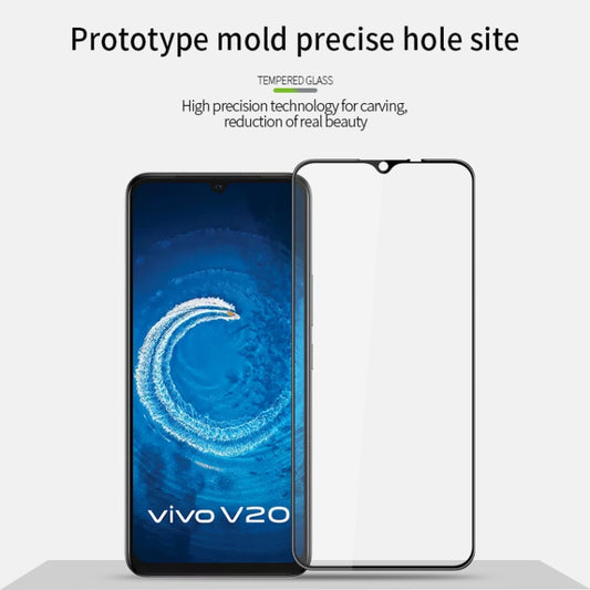 For vivo V20 PINWUYO 9H 3D Curved Full Screen Explosion-proof Tempered Glass Film(Black) by PINWUYO