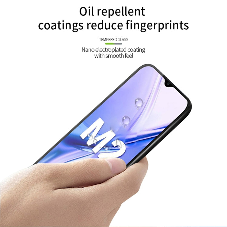 For Xiaomi Poco M2 MOFI 9H 3D Explosion-proof Curved Screen Tempered Glass Film(Black) - by MOFI | Online Shopping UK | buy2fix
