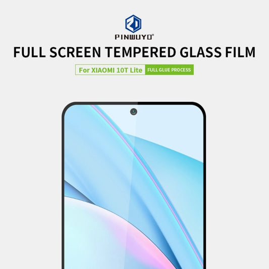 For Xiaomi Mi 10T Lite PINWUYO 9H 2.5D Full Screen Tempered Glass Film(Black) by PINWUYO