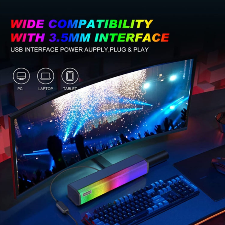 Q9 Pro RGB Wireless Bluetooth Outdoor Portable Bluetooth Speaker Subwoofer Home Theater Subwoofer Speaker, Support AUX IN, TF Card Function - Desktop Speaker by buy2fix | Online Shopping UK | buy2fix