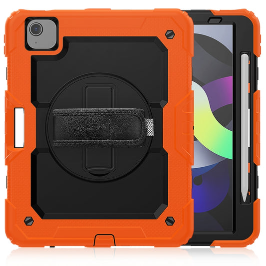 For iPad Air 2022 / 2020 10.9 Shockproof Black Silica Gel + Colorful PC Protective Case(Orange) - iPad Air (2022) / (2020) 10.9 Cases by buy2fix | Online Shopping UK | buy2fix