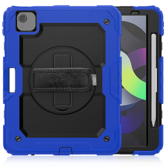 For iPad Air 2022 / 2020 10.9 Shockproof Black Silica Gel + Colorful PC Protective Case(Blue) - iPad Air (2022) / (2020) 10.9 Cases by buy2fix | Online Shopping UK | buy2fix
