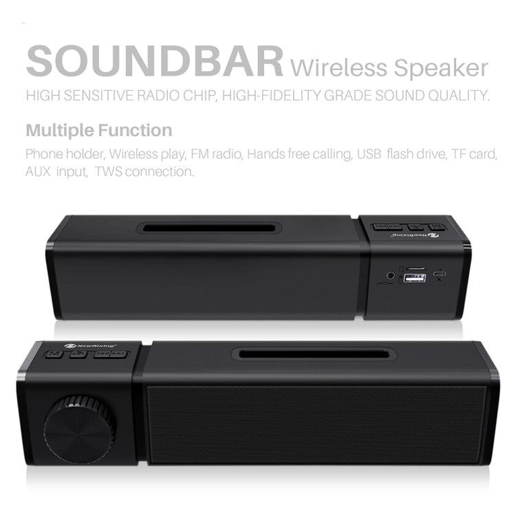 New Rixing NR4023 TWS Wireless Stereo Bluetooth Speaker, Support TF Card & MP3 & FM & Hands-free Call & 3.5mm AUX(Red) - Desktop Speaker by NewRixing | Online Shopping UK | buy2fix