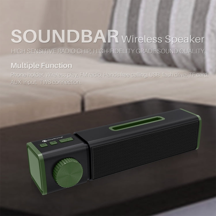 New Rixing NR4023 TWS Wireless Stereo Bluetooth Speaker, Support TF Card & MP3 & FM & Hands-free Call & 3.5mm AUX(Blue) - Desktop Speaker by NewRixing | Online Shopping UK | buy2fix