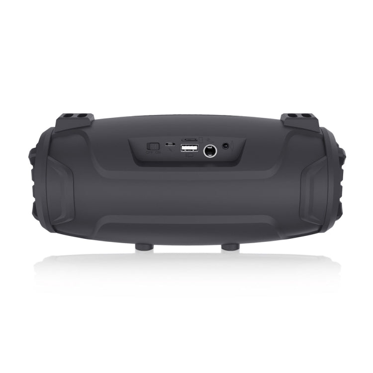NewRixing NR3026M TWS Outdoor Portable K-song Bluetooth Speaker with Shoulder Strap & Microphone, Support TF Card / FM(Black) - Desktop Speaker by NewRixing | Online Shopping UK | buy2fix