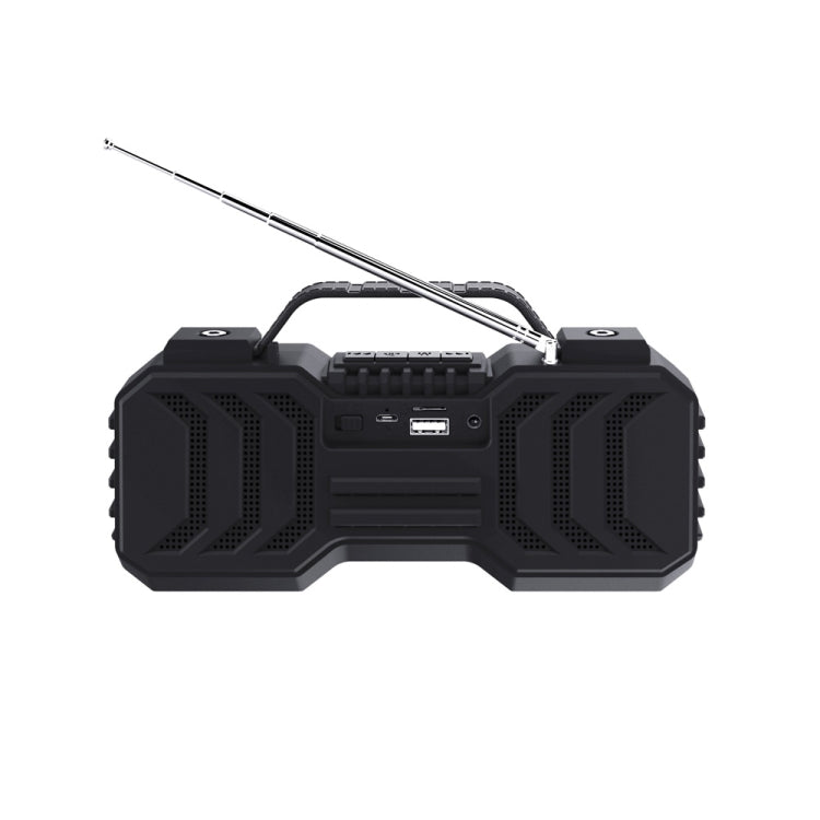 NewRixing NR-2029FMD TWS LED Flashlight Bluetooth Speaker, Support TF Card / FM / 3.5mm AUX / U Disk / Hands-free Calling(Qrange) - Desktop Speaker by NewRixing | Online Shopping UK | buy2fix