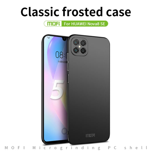 For Huawei nova 8 SE MOFI Frosted PC Ultra-thin Hard Case (Blue) by MOFI