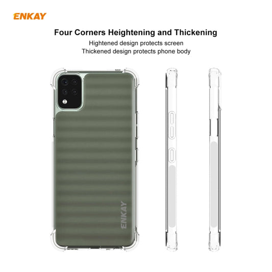 For LG K42 Hat-Prince ENKAY Clear TPU Shockproof Case Soft Anti-slip Cover by ENKAY