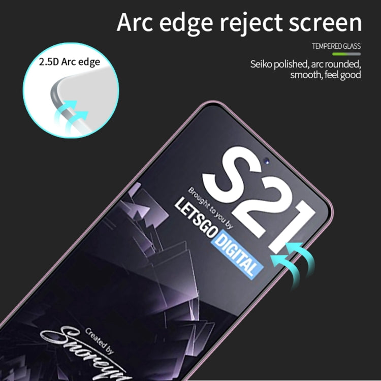 For Samsung Galaxy S21 5G MOFI 9H 2.5D Full Screen Tempered Glass Film(Black) - Galaxy Tempered Glass by MOFI | Online Shopping UK | buy2fix