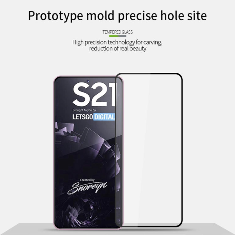 For Samsung Galaxy S21 5G MOFI 9H 2.5D Full Screen Tempered Glass Film(Black) - Galaxy Tempered Glass by MOFI | Online Shopping UK | buy2fix