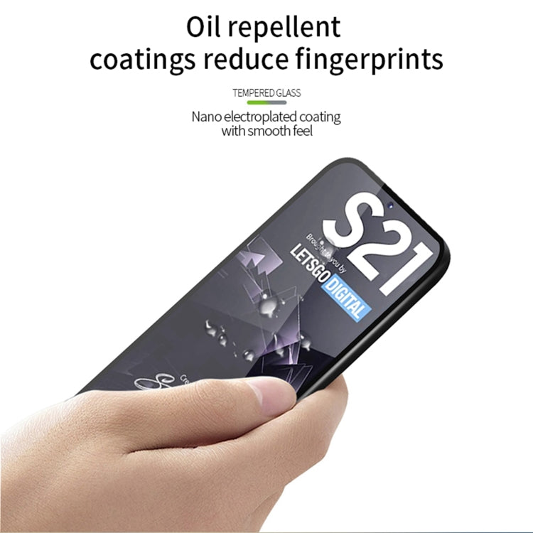 For Samsung Galaxy S21 5G MOFI 9H 2.5D Full Screen Tempered Glass Film(Black) - Galaxy Tempered Glass by MOFI | Online Shopping UK | buy2fix