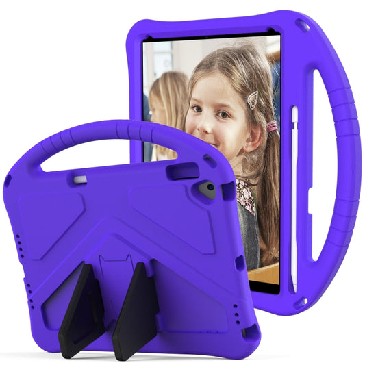 For iPad 10.2 2021 / 2020 / 2019 EVA Flat Anti Falling Protective Case Shell with Holder(Purple) - iPad 10.2 Cases by buy2fix | Online Shopping UK | buy2fix
