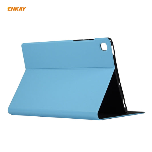For Samsung Galaxy Tab A7 10.4 T500 / T505 2020 / 2022 ENKAY Horizontal Flip PU Leather + TPU Smart Case with Holder & Sleep / Wake-up Function(Light Blue) - Other Galaxy Tab PC by ENKAY | Online Shopping UK | buy2fix