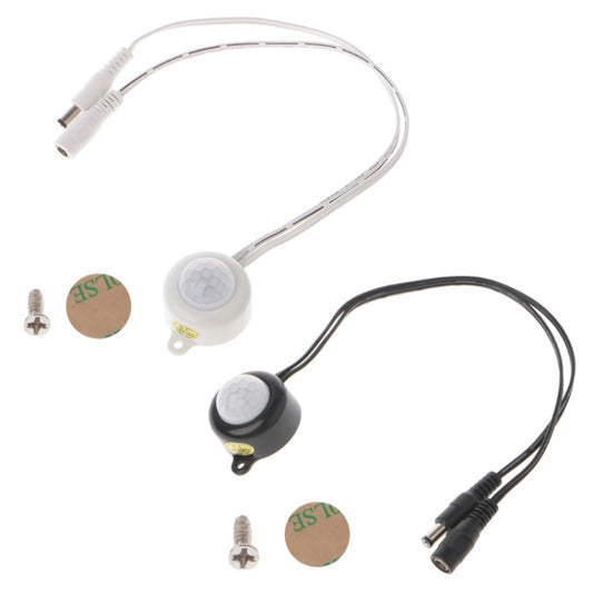 DC 5-24V/5A With Plug for LED Light Bar Human Body Infrared PIR Motion Sensor Switch(Black) by buy2fix