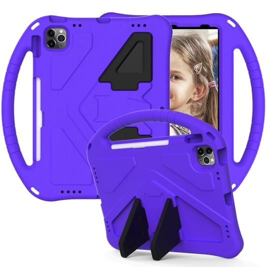 For iPad Air 2022 / 2020 10.9 EVA Flat Anti Falling Protective Case Shell with Holder(Purple) - iPad Air (2022) / (2020) 10.9 Cases by buy2fix | Online Shopping UK | buy2fix