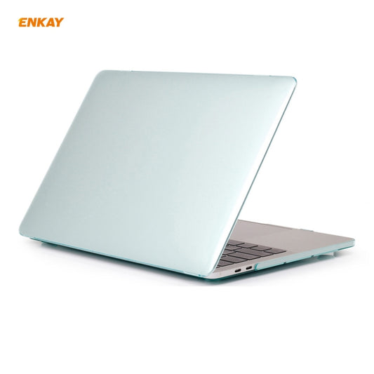 ENKAY 3 in 1 Crystal Laptop Protective Case + EU Version TPU Keyboard Film + Anti-dust Plugs Set for MacBook Pro 13.3 inch A1708 (without Touch Bar)(Green) by ENKAY