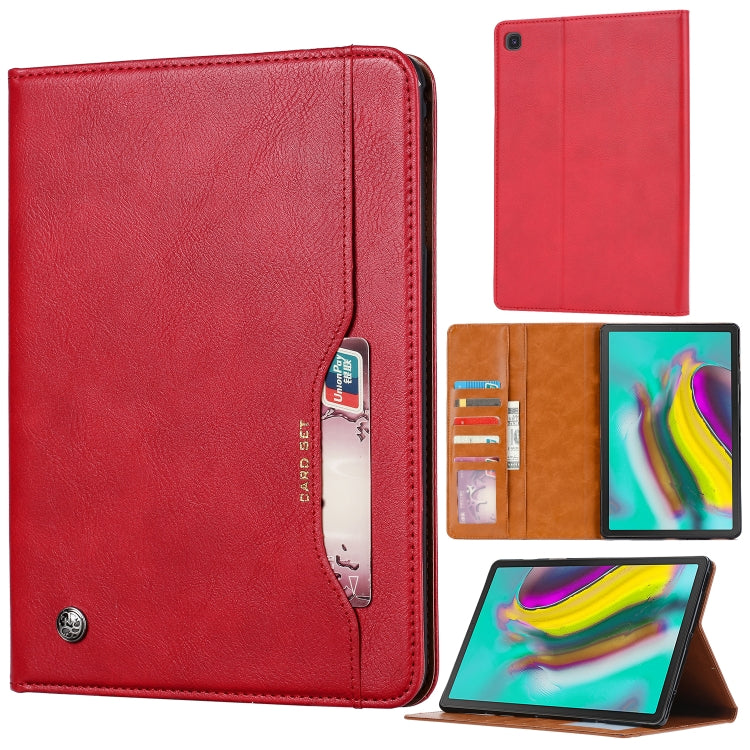 Knead Skin Texture Horizontal Flip Leather Case for Galaxy Tab A 8 2019 P200 / P205, with Photo Frame & Holder & Card Slots & Wallet(Red) by buy2fix